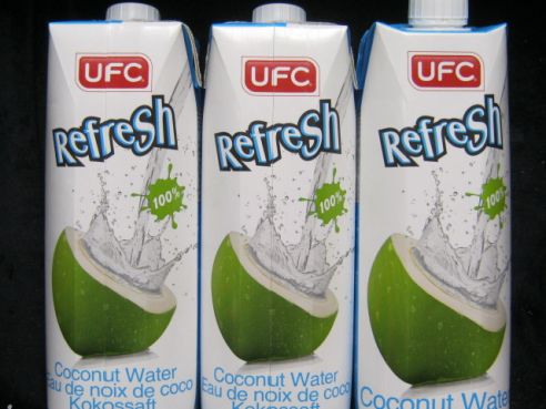 Kokoswasser, 100% natural, ohne Zucker, UFC,  3x1ltr.